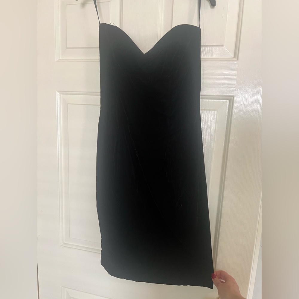 Scott McClintock Black Strapless Dress